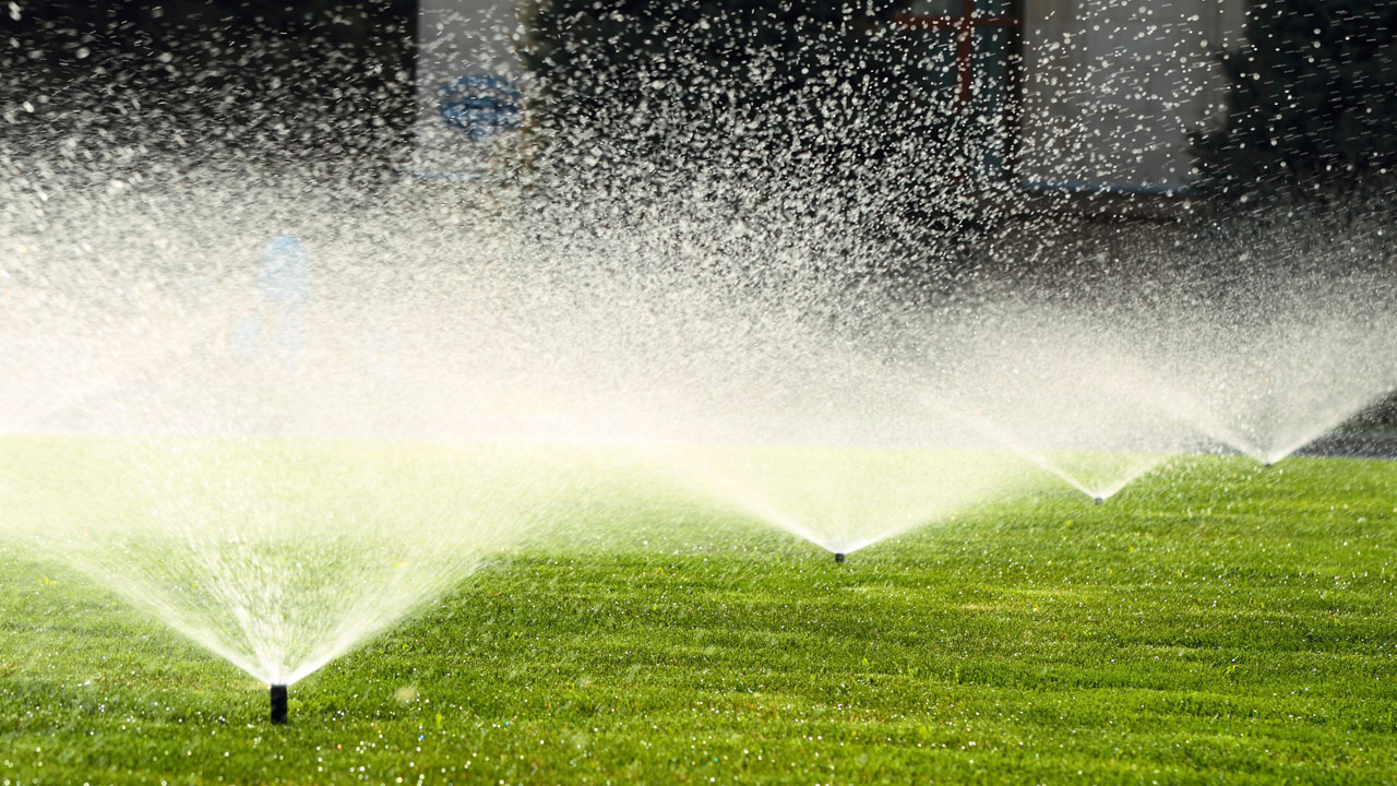 Sprinklers on green grass installed in Cape Town by P.D.E Services
